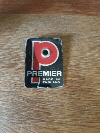 Vintage Premier Drum Badge .