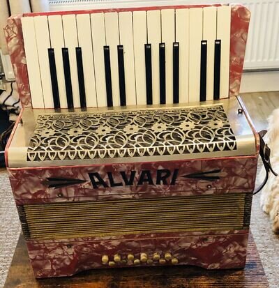 Alvari Accordion Mother Of Pearl Vintage