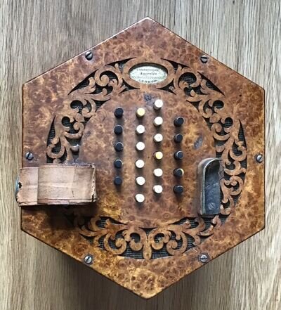 Amboyna-ended 44-button Wheatstone English Concertina