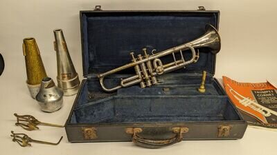 Vintage Trumpet And Mutes