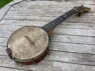 very original untouched old Vintage ww2 era Banjo Mandolin