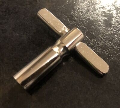 banjolele/banjo tension key 1/4 inch, hexagonal, nickel plated.