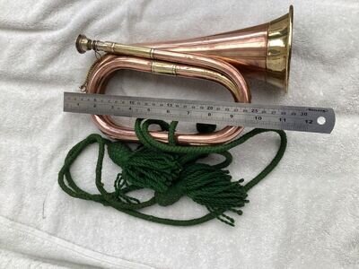 BRITISH ARMY MILITARY BUGLE POSSIBLY A PRESENTATION PIECE ! LONG TERM STORAGE!