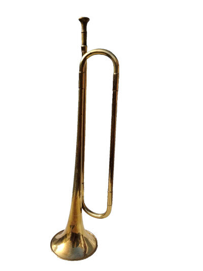 VINTAGE LONG BRASS HORN