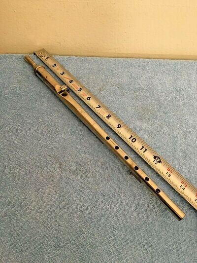 VINTAGE 1930'S CH. MATHIEU METAL FLUTE DEPOSEE PARIS FRANCE MUSICAL INSTRUMENT