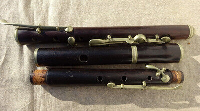 Old transverse flute approx. 66 cm