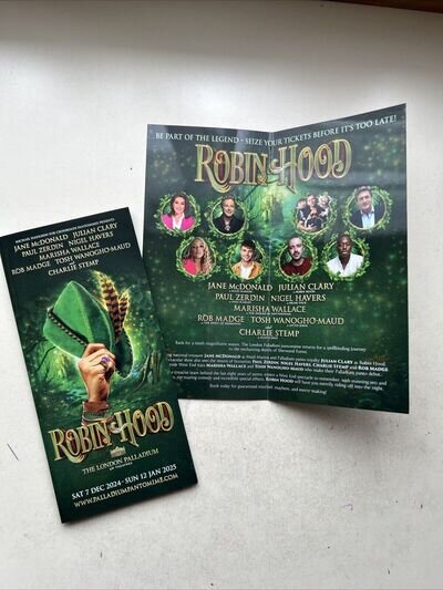 Theatre Flyer PANTOMIME / Panto ROBIN HOOD 2024/2025 PALLADIUM