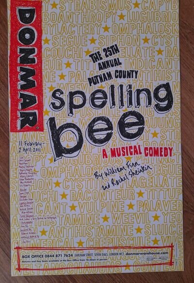 SPELLING BEE Original West End Theatre poster: SUPER RARE