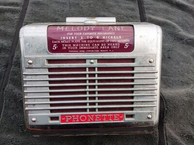 Original Melody Lane Phonette Speaker - Newark USA - Jukebox - movie prop