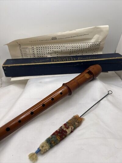 Alexander Heinrich Solist Blockflöte Wood Recorder German Fingering in Box