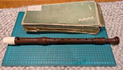 ORIGINAL 1970s DOLMETSCH DOLONITE TREBLE RECORDER With Original Box