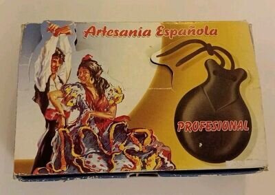 Vintage Castanets Artesania Espanola Made In Spain Original Box Wooden