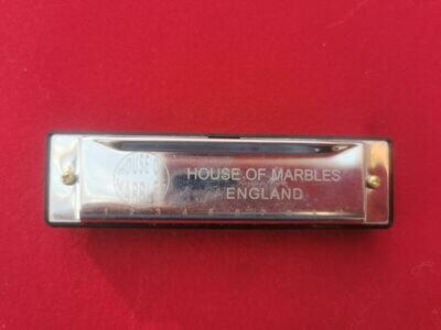 "House of Marbles" 10-hole Harmonica -Made in England Key of C As Found