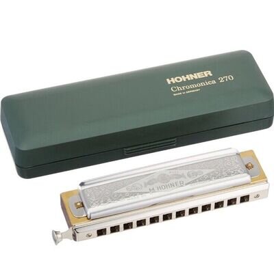 HOHNER SUPER CHROMONICA 270 CHROMATIC HARMONICA GERMANY (NEW JUST BOX SCRATCHED)