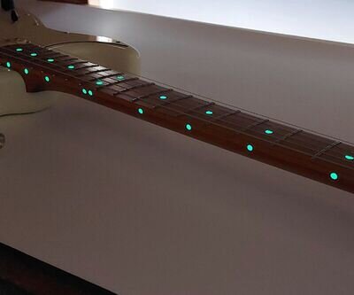 Glow in the Dark Luminous Side Dots, Fret Markers Decal Stickers for Guitars