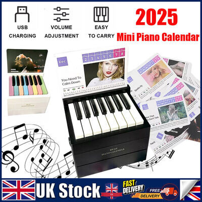 2025 Taylor Swift Piano Calendar with Music Sheets Toy Piano Musical Instrument