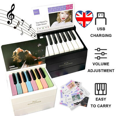 2025 Taylor Swift Piano Calendar with Music Sheets Toy Piano Musical Instrument