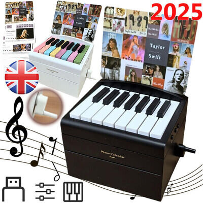 2025 Taylor Swift Piano Calendar with Music Sheets Toy Piano Musical Instrument