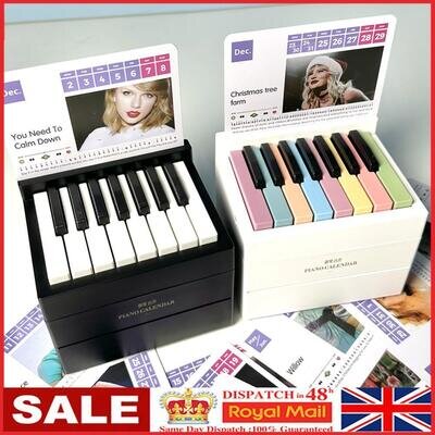 Taylor Swift Piano Calendar, 2024 with Music Sheets Toy Piano Musical Instrument