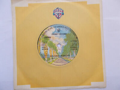 Debby Boone-You Light Up My Life 7” Vinyl Single Released In 1977 Warner Brother