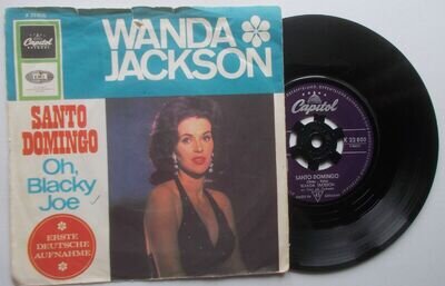 Wanda Jackson: "Santo Domingo" b/w "Oh Blacky Joe". German Capitol K 22800. 1966