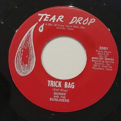 SUNNY & THE SUNLINERS Trick Bag / Cheatin' Traces SOUL 7" Tear Drop