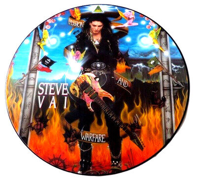 EX/EX Steve Vai Passion And Warfare PICTURE DISC VINYL LP 1990