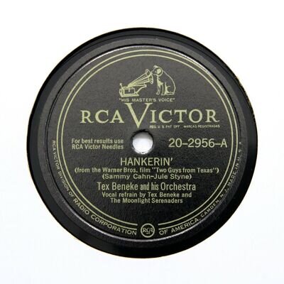 TEX BENEKE & HIS ORCHESTRA "Hankerin' " VICTOR 20-2956 [78 RPM]