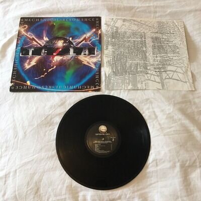 TESLA MECHANICAL RESONANCE 12” VINYL LP ORIGINAL ISSUE 1986 GOOD COND