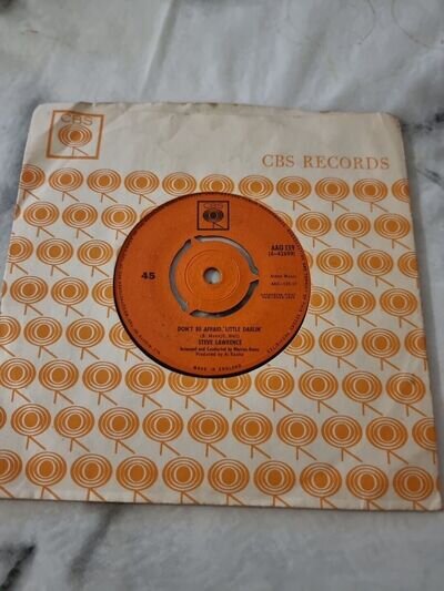 Steve Lawrence – Don’t Be Afraid, Little Darlin - 1963 Vinyl 7" AAG 139 Mint