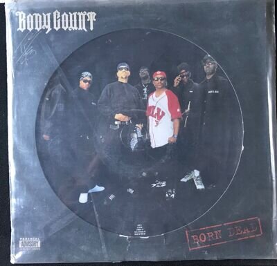 Body Count-Born Dead - Ltd UK 12" Vinyl Pic Disc Die Cut Sleeve Signed By Ice T