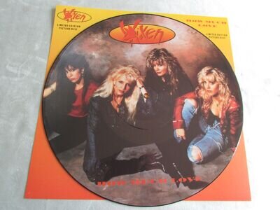 Vixen ' How Much Love ' 12" Limited Edition Vinyl Picture Disc EMI Records.