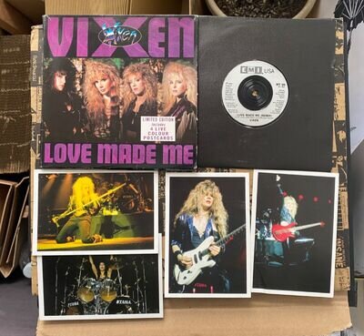 Vixen - Love Made Me 7" - Limited Edition Postcard Set