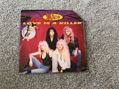 VIXEN - Love Is A Killer / Streets In Paradise 7” Vinyl Single Record 1990