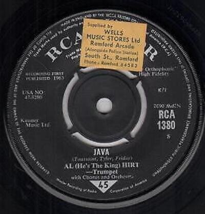 Al Hirt I Can't Get Started 7" vinyl UK Rca Victor 1963 Four prong label design