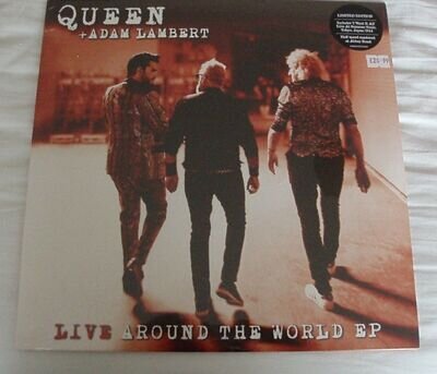 QUEEN + ADAM LAMBERT - Live Around The World 12" EP LTD EDITION * NEW + SEALED