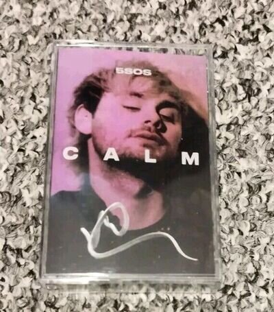 SIGNED 5SOS 5 Seconds Of Summer Michael Calm Cassette Green VERY RARE