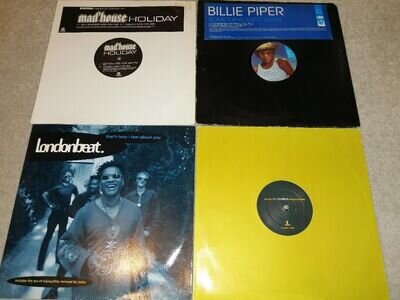 4 x House vinyl, bundle, job lot, Billie piper. Something deep inside, mad house