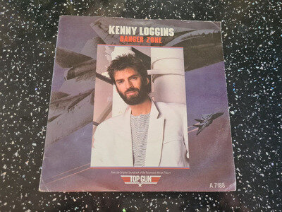 Kenny Loggins - Danger Zone - A 7188 - Top Gun 7" Vinyl Single Record 1986 - vgc