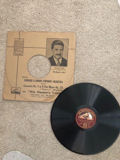 Antique 78rpm Shellac 10" Record. His Masters Voice. Meet Again/Same Sweetheart