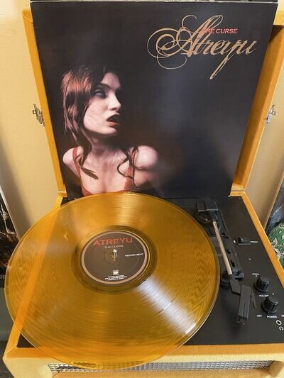 Atreyu The Curse LP Vinyl Record - First Print Run Gold Colourway 2004