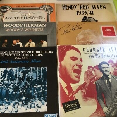 LOT OF 18 JAZZ/ BIG BAND LPs. Inc ARTIE SHAW, DIZZY GILLESPIE, JEFF HAMILTON ETC