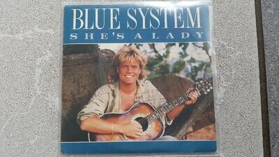 7" Single Vinyl Blue System (Dieter Bohlen) - She's a lady SPAIN (Modern Talking