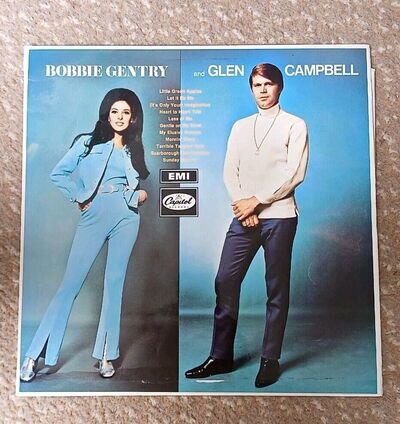 BOBBIE GENTRY & GLEN CAMPBELL LP vinyl UK issue record 1968 country album EMI