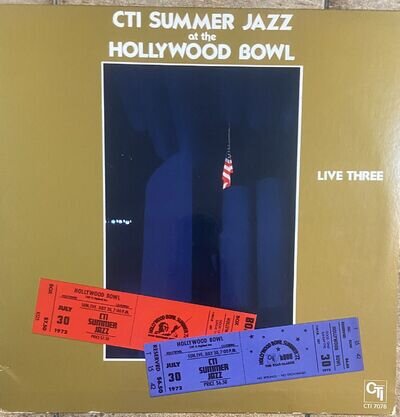 CTI Summer Jazz Live Three Obscure 1977 Vinyl LP Funky Soul Jazz Various Artists