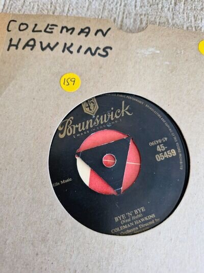 COLEMAN HAWKINS "BYE AND BYE / LUCKY DUCK 7" EP