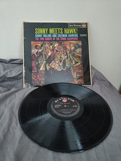 SONNY ROLLINS & COLEMAN HAWKINS - SONNY MEETS HAWK ! 1st UK Press 1963 VINYL LP