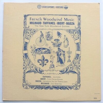 New York Woodwind Quintet French Woodwind Music LP Counterpoint Esoteric DPT505