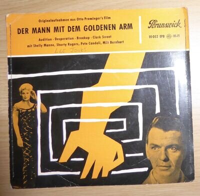 Elmer Bernstein: Der Mann mit dem Goldenen Arm. '56 German Brunswick EPB 10052