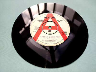 ELMER BERNSTEIN RAT RACE 1963 UK DEMO VINYL 7" SAINTS AND SINNERS JAZZ POP